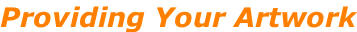 Providing Your Artwork